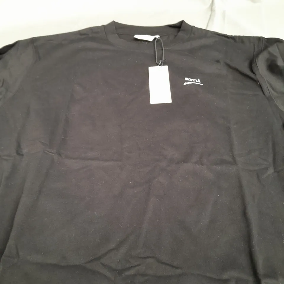 AMI BLACK OVERSIZED T-SHIRT - XL
