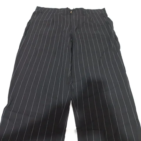 MEN'S BLACK PINSTRIPE TROUSERS