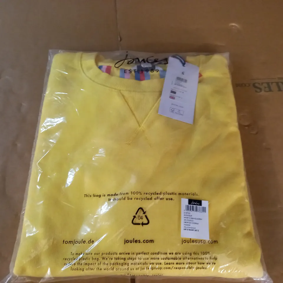 BAGGED JOULES MONIQUE YELLOW GOLD JUMPER - UK 16