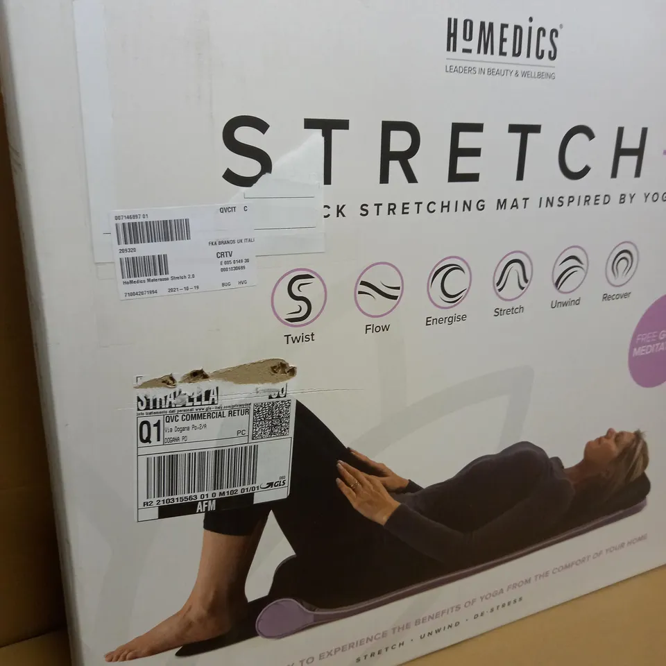 HOMEDICS STRETCH+THE  BACK STRETCHING MAT INSPIRED BY YOGA