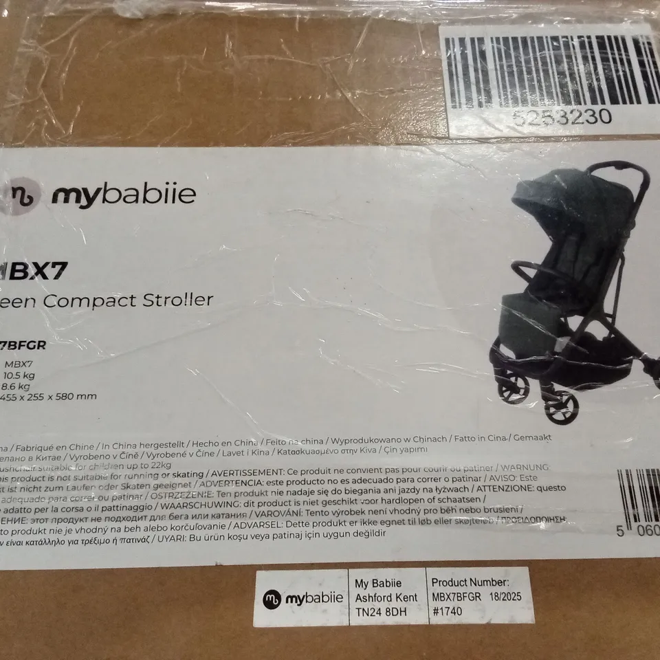 BOXED MYBABIIE MBX7 COMPACT BABY STROLLER 