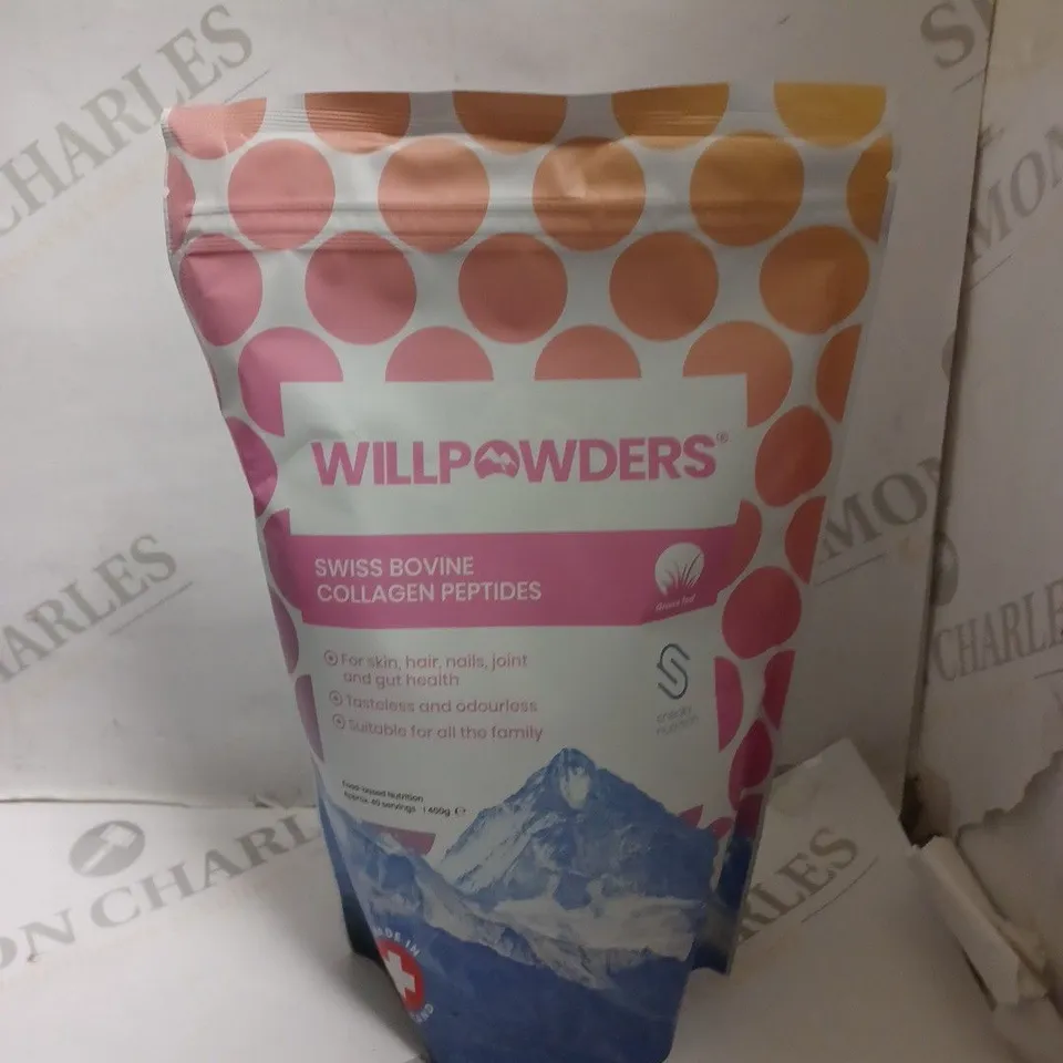 SEALED WILLPOWDERS SWISS BOVINE COLLAGEN PEPTIDES - 400G	