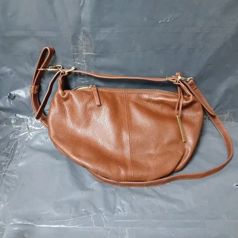 ASHWOOD SOFT SCOOP LEATHER MULTIWAY BAG IN BROWN