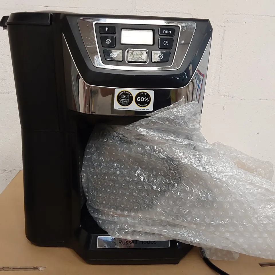 BOXED RUSSELL HOBBS CHESTER GRIND AND BREWERY 12L FILTER COFFEE MACHINE (1 BOX)