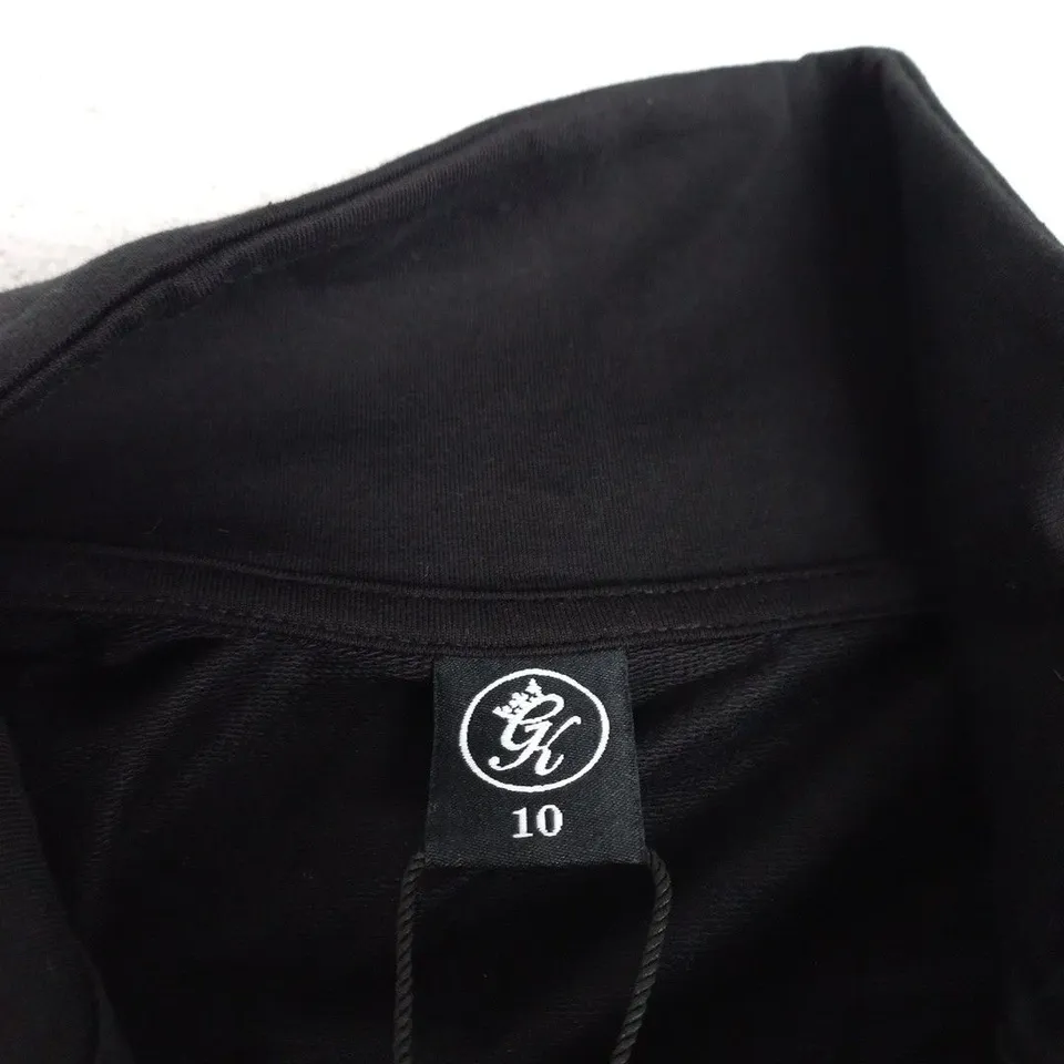 GK VICTORY 1/4 ZIP FUNNEL NECK TOP – UK 10 (US 6, EU 38) BLACK
