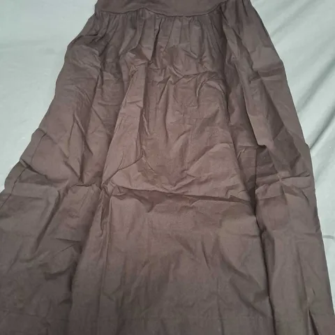 ALBARAY WOVEN MX SKIRT IN BROWN - SIZE 8