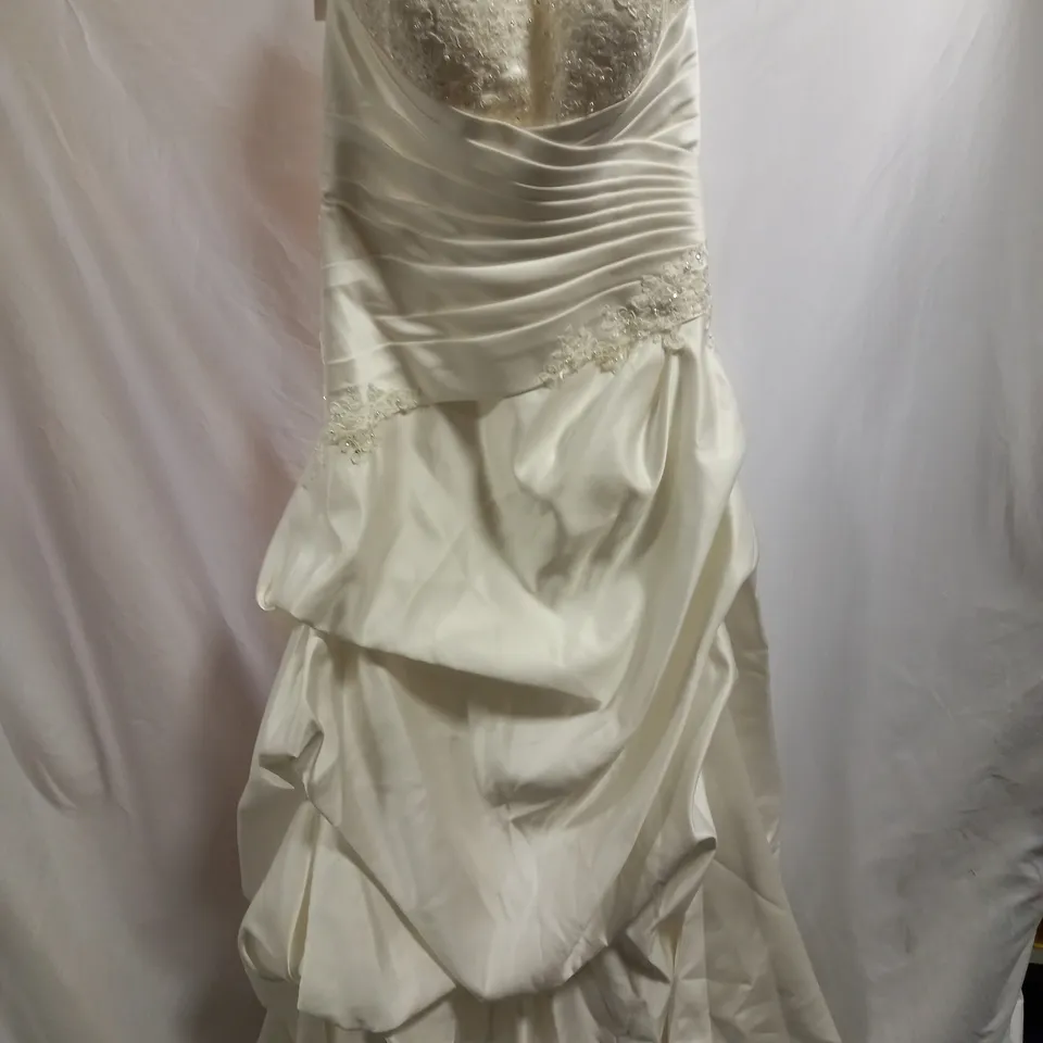 BERKETEX BRIDE EMILY FOX KIM EF143525 WEDDING DRESS, IVORY - SIZE 14