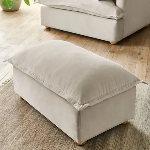 NAYA PILLOW FOOTSTOOL UK279 NATURAL 790 X 480 X 400MM BOXED