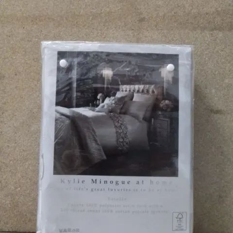 BRAND NEW KYLIE MINOGUE AT HOME DOUBLE DUVET COVER SET - BEIGE