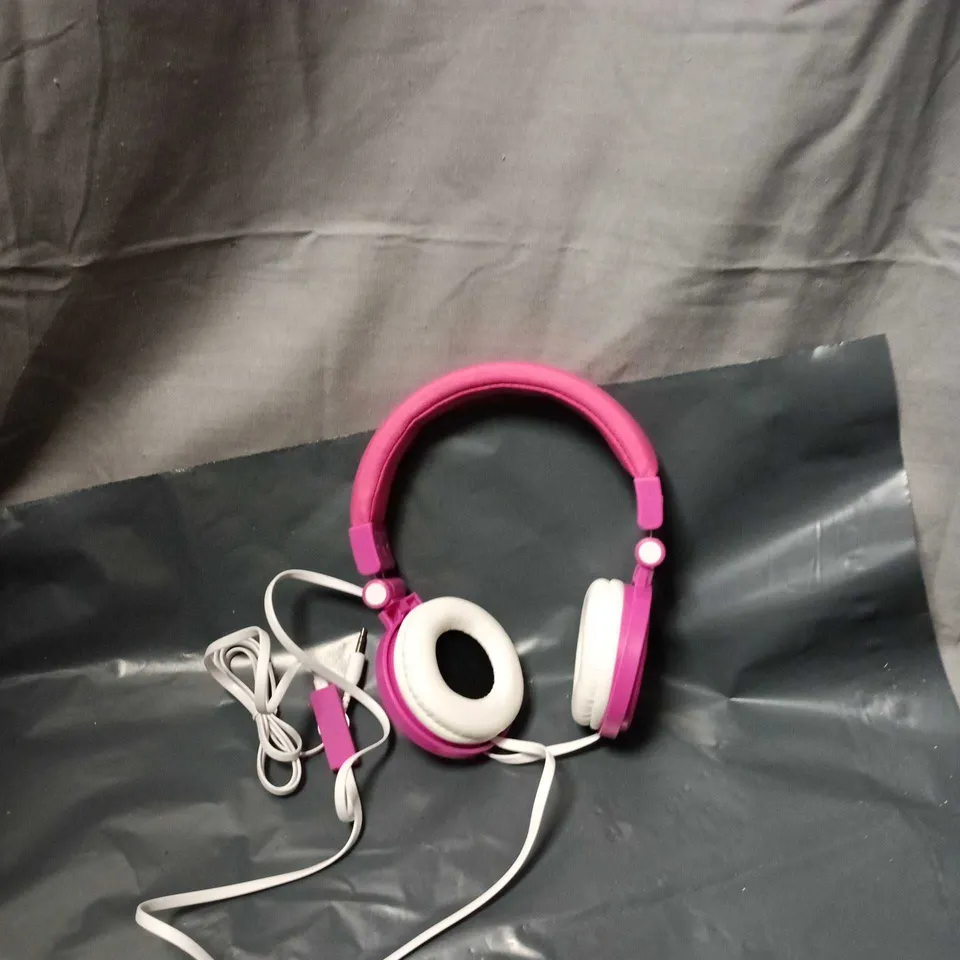 DC COMICS SUPERGIRL PINK HEADPHONES WITH ADJUSTABLE HEAD STRAP – BOXED