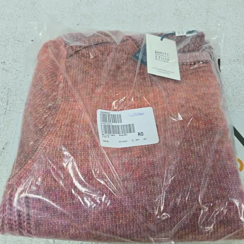 WHITE STUFF WOMEN'S JUMPER – BROWN MARL, UK 14
