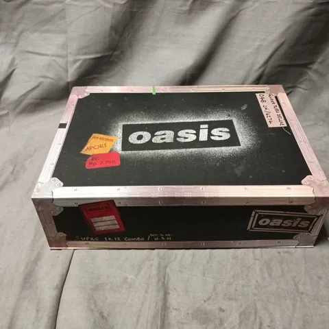 OASIS LIVE '25 CARDIFF MEMORABILIA BOX SET – TOUR BOX WITH POUCH AND ACCESSORIES