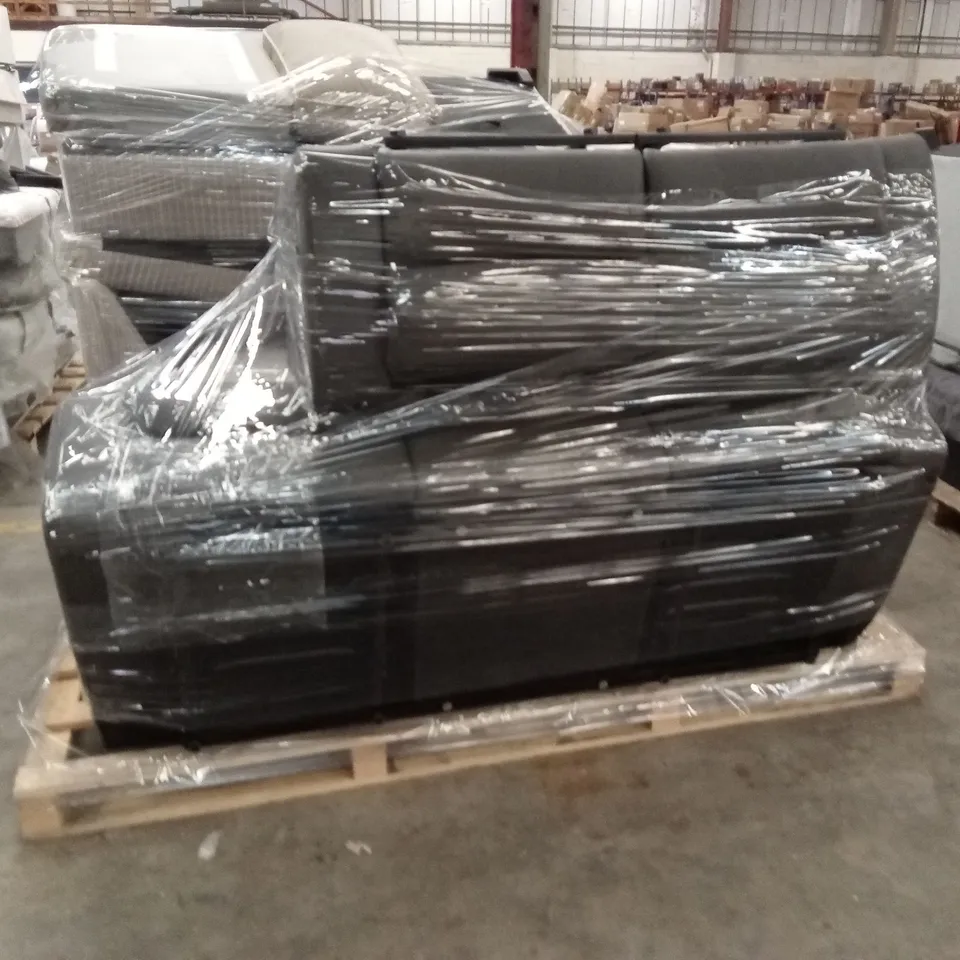 PALLET OF ASSORTED INCOMPLETE OR DAMAGED DESIGNER SOFAS