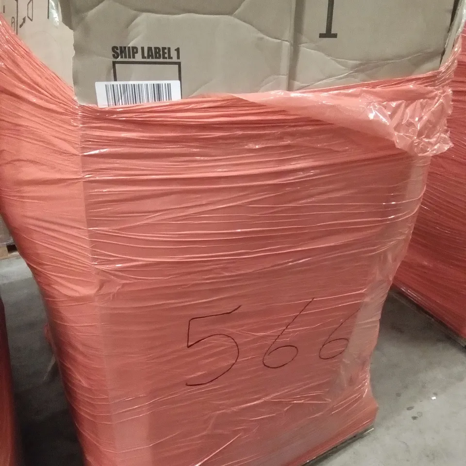 PALLET OF ASSORTED ITEMS INCLUDING INFRARED LAMP, RADIATOR COVER, WALL CLOCK