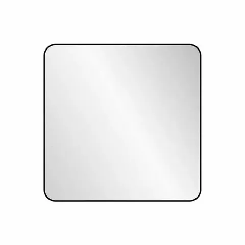 BOXED NIELSEN RIENZA METAL SQUARE WALL MIRROR, BLACK, 60CM