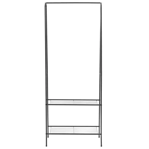 BOXED CAPLES STEEL CLOTHES SHOE RACK BLACK (1 BOX)