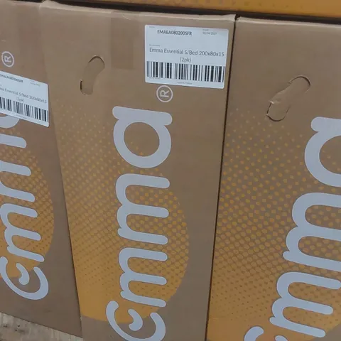 BRAND NEW BOXED EMMA ESSENTIAL MATTRESS - 2 CO-PACKED 80X200 MATTRESSES - FR