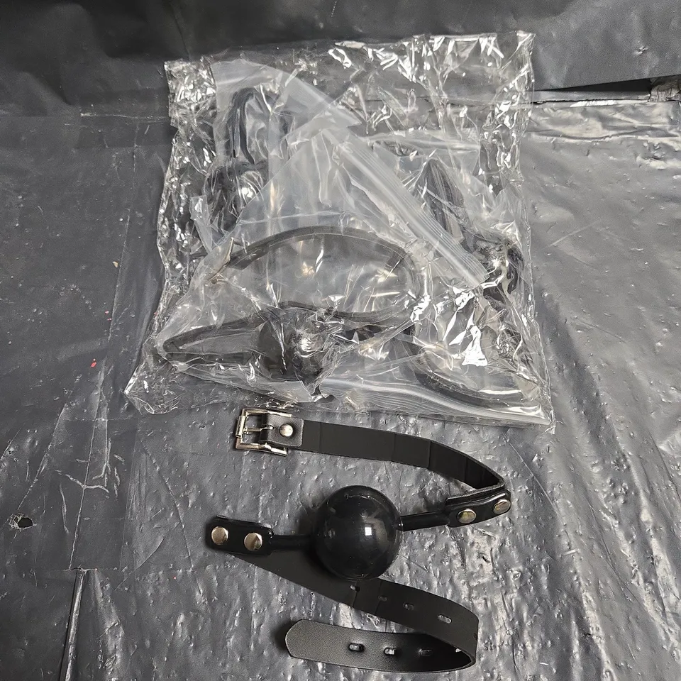 LOT OF 5 LEATHER BALL GAGs WITH ADJUSTABLE LEATHER STRAPS – BDSM ACCESSORY