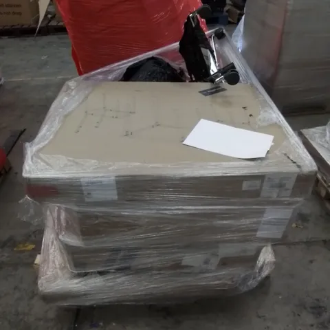 PALLET CONTAINING HOUSEHOLD & HOME IMPROVEMENT PRODUCTS. INCLUDES OFFICE CHAIR, CHAIR, TABLE ETC