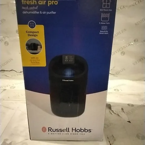 BOXED RUSSELL HOBBS FRESH AIR PRO DEHUMIDIFIER AND AIR PURIFIER 