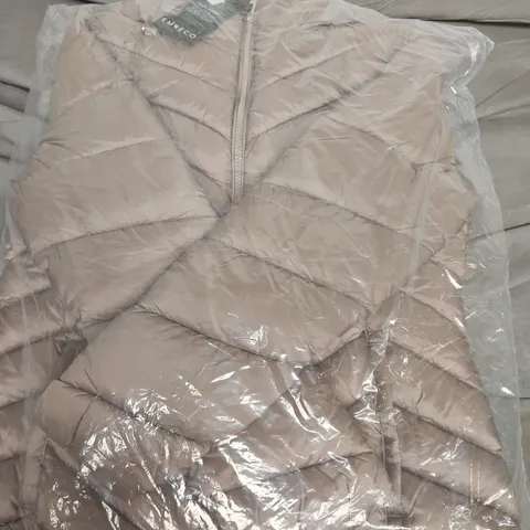 EMRECO TAUPE QUILTED JACKET – LONG SLEEVE, SIZE L