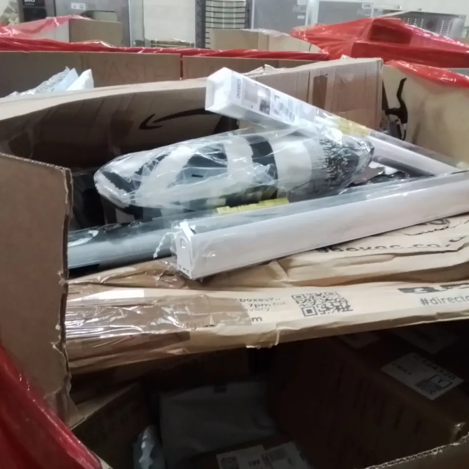 PALLET OF ASSORTED HOUSEHOLD GOODS AND PRODUCTS TO INCLUDE;STEAM CLEANER,AIR COOLER,BEACH CHAIR