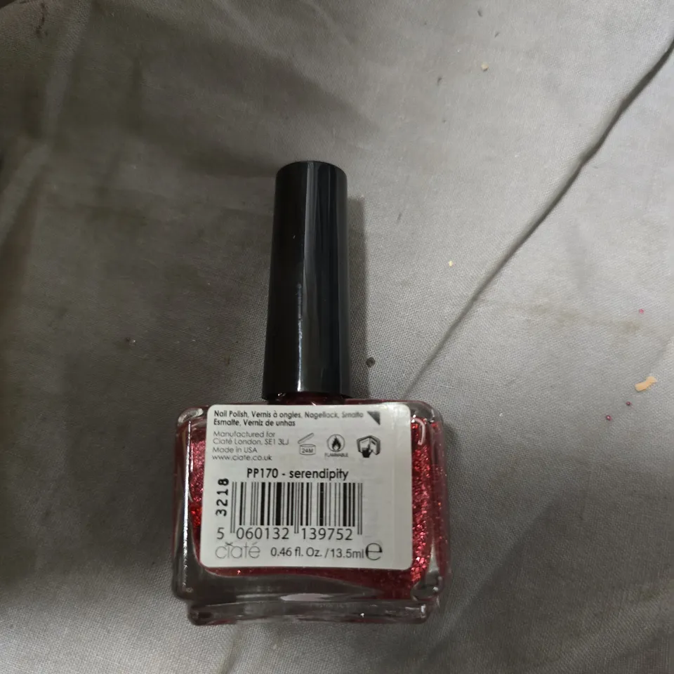 CIATÉ LONDON NAIL POLISH – SERENDIPITY (RED GLITTER), 13.5ML