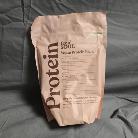 FREE SOUL VEGAN PROTEIN BLEND - VANILLA - 600G