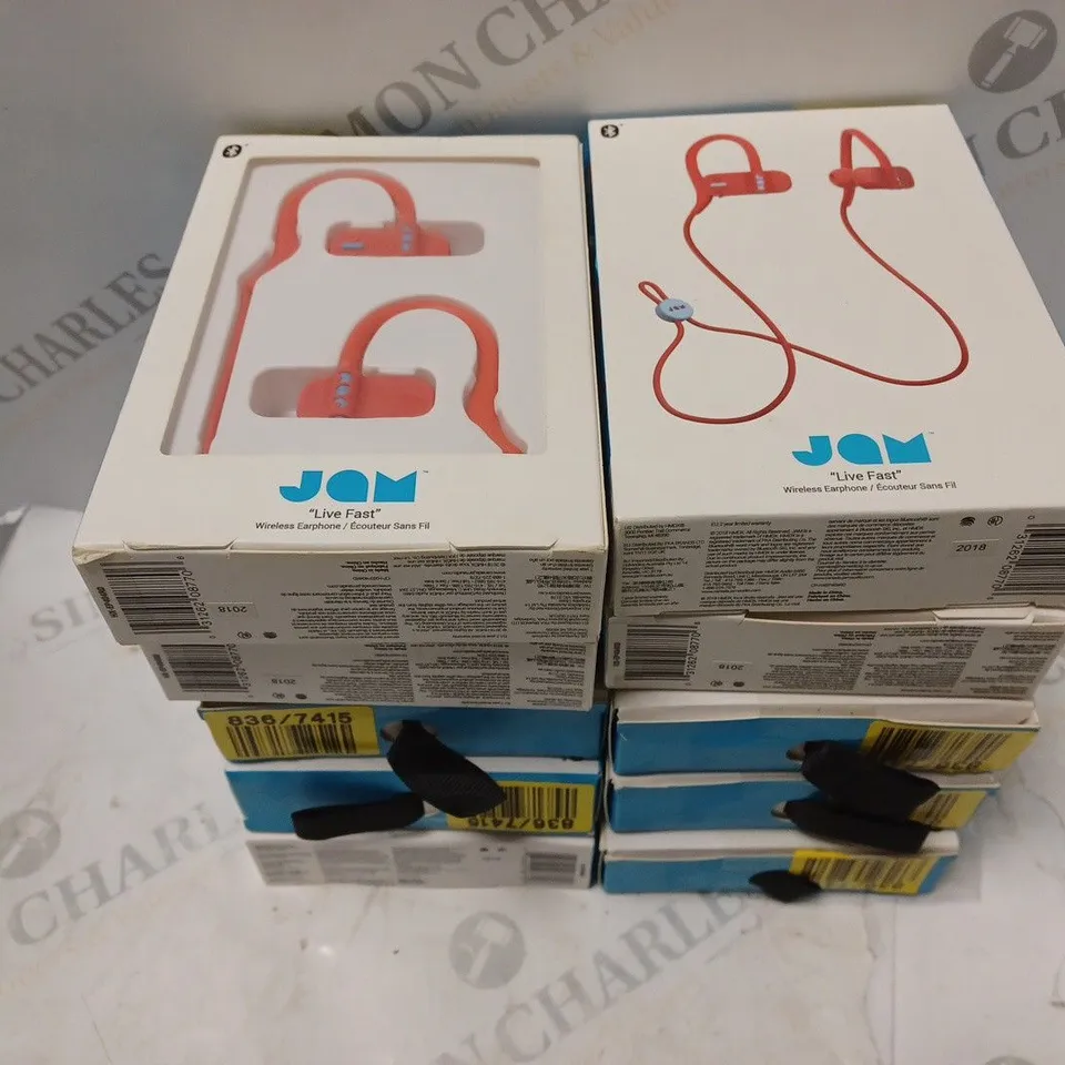 APPROXIMATELY 10 BOXED JAM LIVE FAST WIRELESS EARPHONES