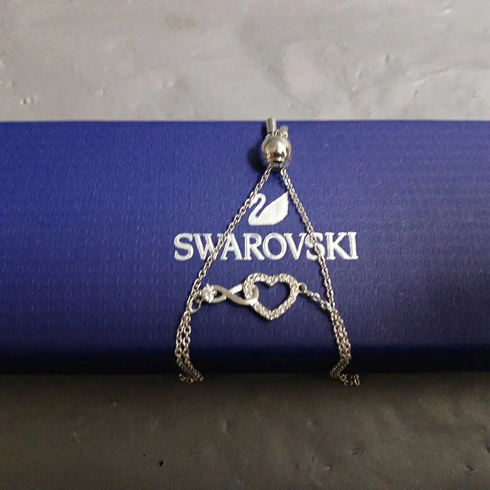 BOXED SWAROSKI INFINTY HEART BRACELET