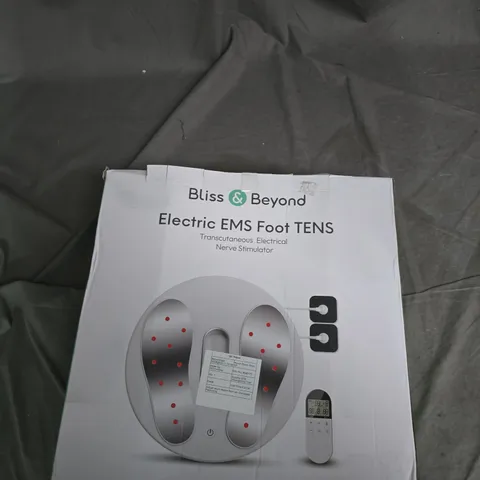 BLISS & BEYOND ELECTRIC EMS FOOT TENS TRANSCUTANEOUS ELECTRICAL NERVE STIMULATOR – BOXED