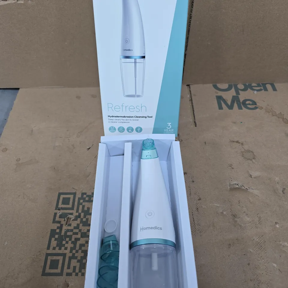 BOXED HOMEDICS REFRESH HYDRAFACIAL CLEANSER