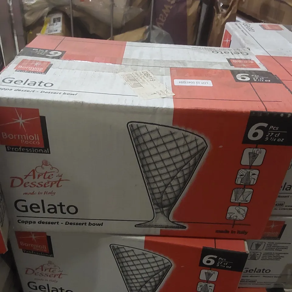 PALLET CONTAINING APPROXIMATELY 18x 6PCS BOXES OF BORMIOLI BROCCOLI 27CL MELATONIN DESSERT BOWLS 