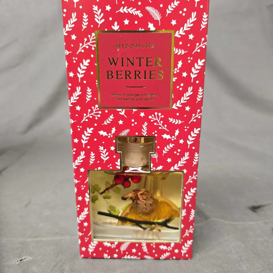 4 X WINTER BERRIES BOTANICAL DIFFUSERS - COLLECTION ONLY