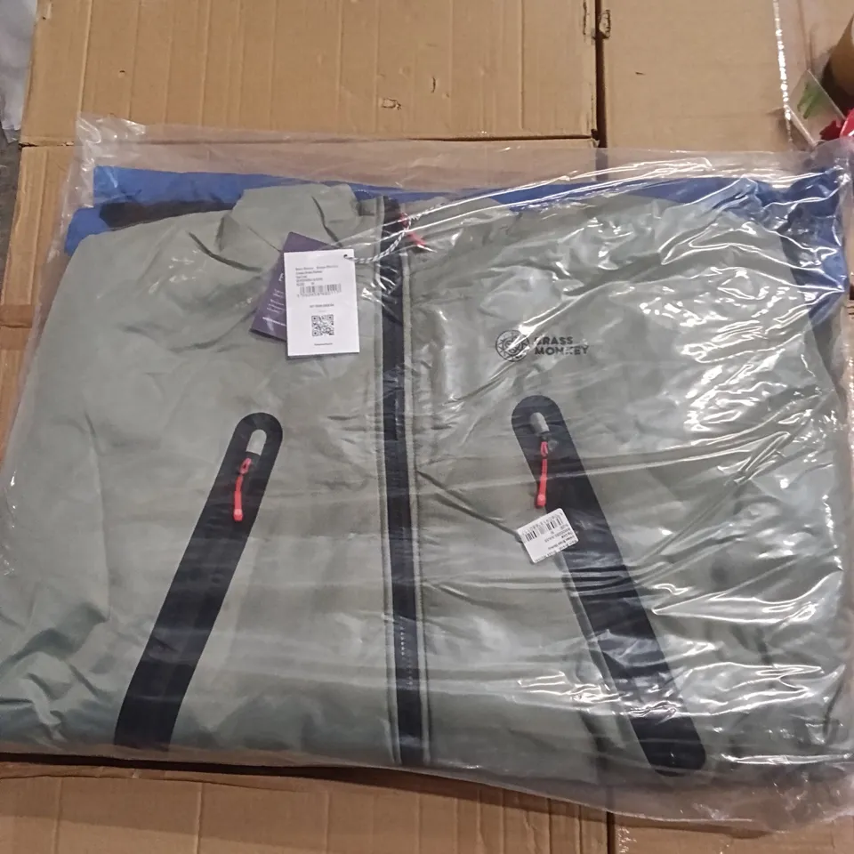 BRANS NEW BRASS MONKEY COAT - SAGE SIZE MEDIUM