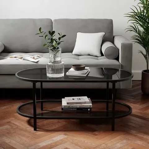 BOXED SOFIA COFFEE TABLE IN BLACK 