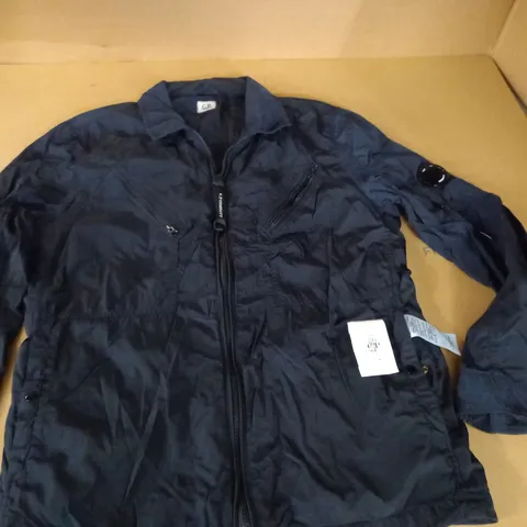 CP COMPANY NAVY ZIP THROUGH JACKET - SIZE UNSPECIFIED
