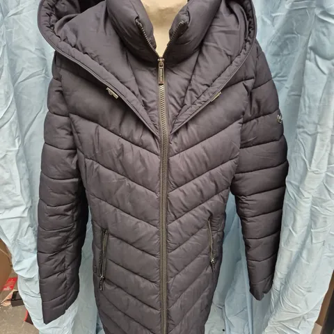 MICHAEL KORS PACKABLE DOWN COAT – BLACK – SIZE L