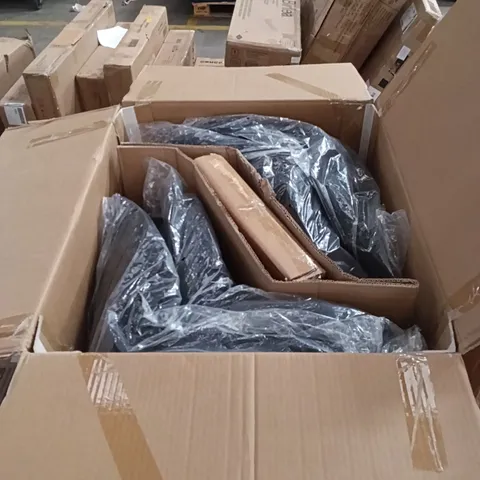 BOXED VELVET DINING CHAIRS (SET OF 4) - BLACK (1 BOX)