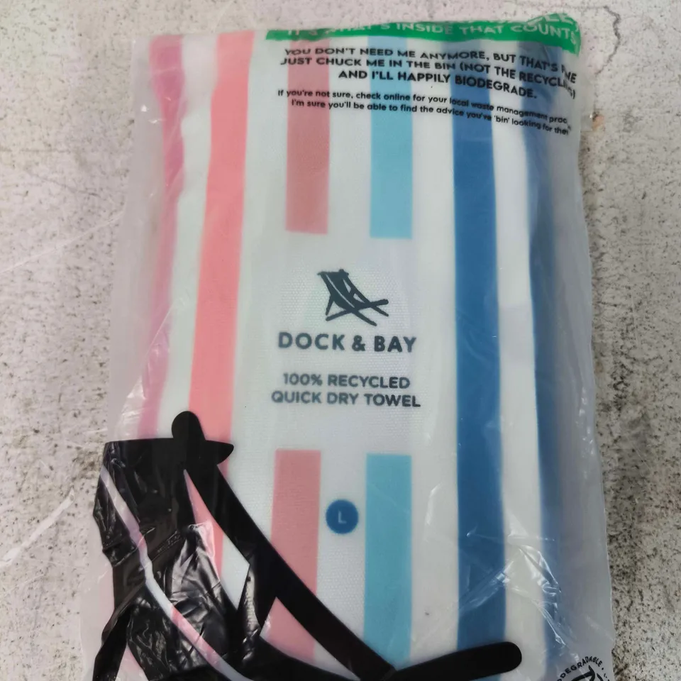 DOCK & BAY QUICK-DRY TRAVEL TOWEL – SIZE L