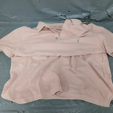 ALL SAINTS MEDIUM PINK POLO
