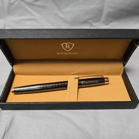 RUCKSTUHL STAINLESS STEEL LUXURY PEN IN GIFT BOX