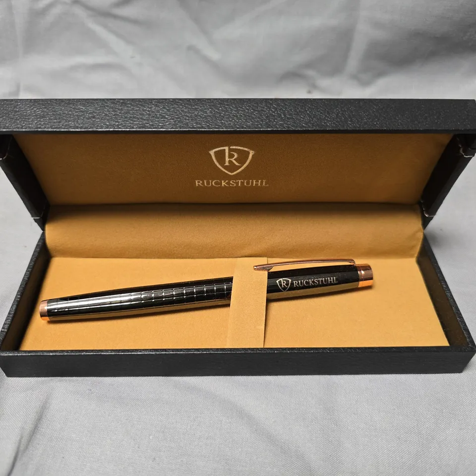 RUCKSTUHL STAINLESS STEEL LUXURY PEN IN GIFT BOX