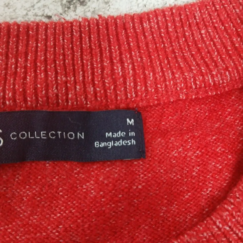 M&S COLLECTION RED KNIT JUMPER – UK M