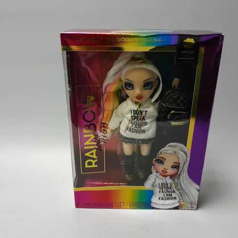 BOXED RAINBOW HIGH JUNIOR HIGH DOLL- AMAYA RAINE