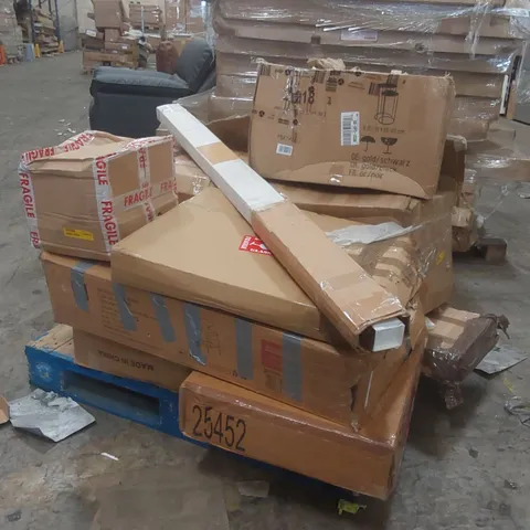 PALLET CONTAINING A LARGE QUANTITY OF FURNITURE PARTS