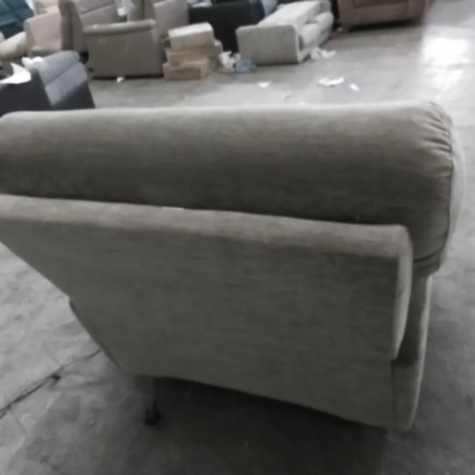 DESIGNER G PLAN MADE STRATFORD DESTINY STORM FABRIC ELECTRIC RECLINING ARM CHAIR