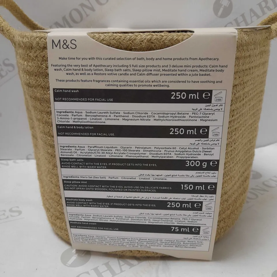 M&S APOTHECARY THE WELLNESS COLLECTION