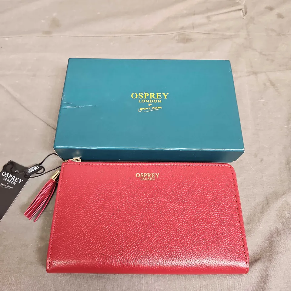OSPREY ZIP AROUND LEATHER PURSE