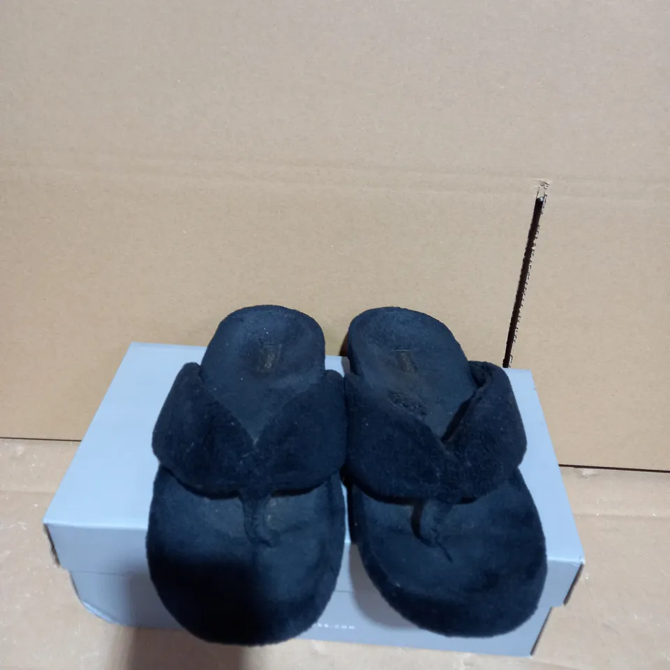 VIONIC LYDIA SLIPPERS IN BLACK UK SIZE 5.5